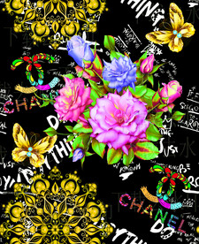 花卉 印花 匹印 男装 回位