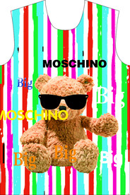 条纹 熊 大牌 男装 印花