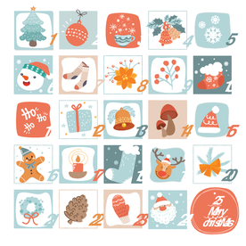 圣诞小元素圣诞快乐节日图标