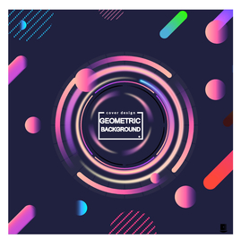 点线面流体渐变背景