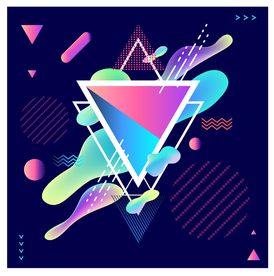 点线面渐变背景