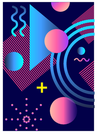 点线面渐变背景