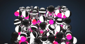 C4D 模型动画落地的玻璃珠子