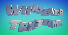 C4D 模型 开头飘动的字体