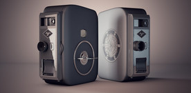 C4D 模型老式数码相机录像机