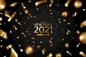 2021 新年展板背景