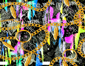 大牌男装 潮流印花 匹印