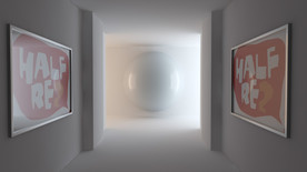 C4D 模型展厅展览走廊灯画廊