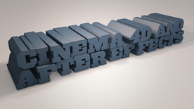 C4D 模型 3d字体场景