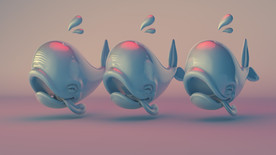 C4D 模型 小鲸鱼