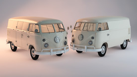 C4D 模型 公交汽车