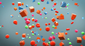 C4D 模型动画炸开的物体