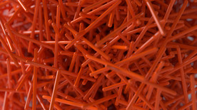 C4D 模型动画橘红色小棍