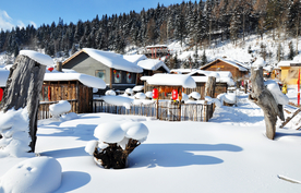 东北牡丹江雪景