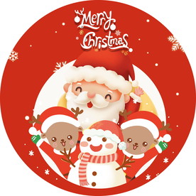 圣诞生日海报节日装饰