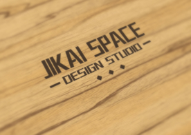 木质LOGO贴图样机