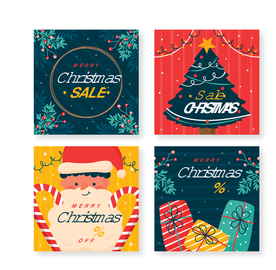 圣诞贺卡海报圣诞老人