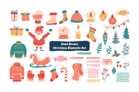 圣诞矢量元素集