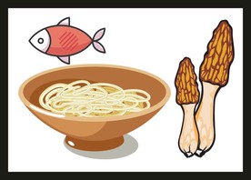 卡通美食餐饮