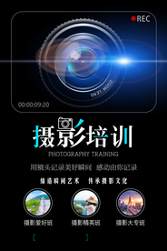 摄影培训宣传活动海报素材