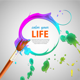 笔刷 展板背景模板