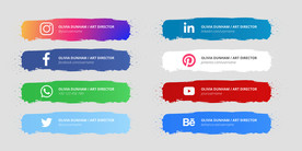 笔刷 展板背景模板