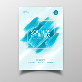 笔刷 展板背景模板