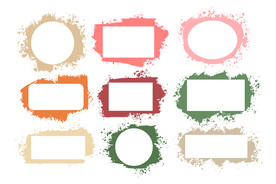 笔刷 展板背景模板