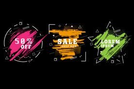 笔刷 展板背景模板