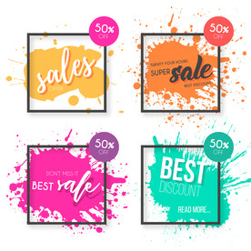 笔刷 展板背景模板