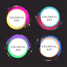 笔刷 展板背景模板