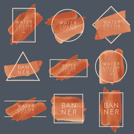 笔刷 展板背景模板