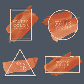 笔刷 展板背景模板