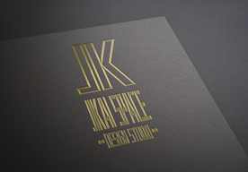 质感金色logo贴图样机