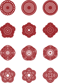 中国风窗花纸剪纸