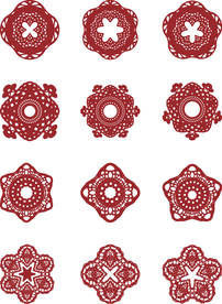 中国风窗花纸剪纸