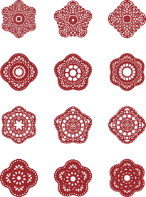 中国风窗花纸剪纸