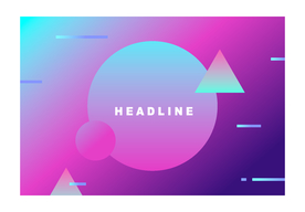 圆形三角矩形线条渐变背景