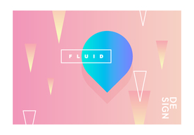 三角气球渐变背景