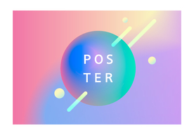 点线面球体渐变背景