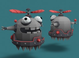 C4D 模型 炭敌机器人
