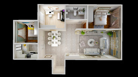 室内家装俯视图