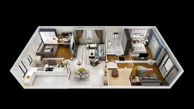 家装户型俯视图