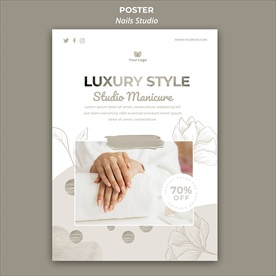 美甲海报