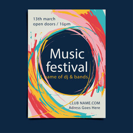 笔刷 展板背景模板