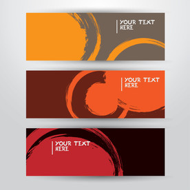 笔刷 展板背景模板