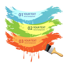 笔刷 展板背景模板