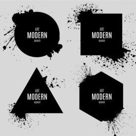 笔刷 展板背景模板