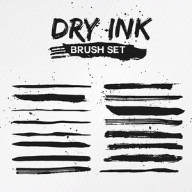 笔刷 展板背景模板