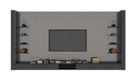 电视墙3d模型